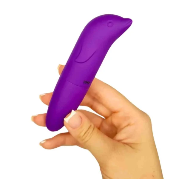 VIBRADOR GOLFINHO PERSONAL TOQUE AVELUDADO PILHA (NÃO INCLUSA)