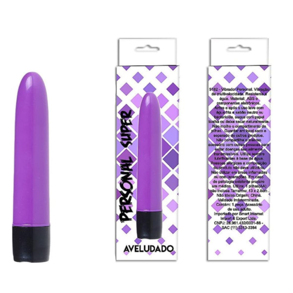 VIBRADOR PERSONAL LISO 13CM PILHA (NÃO INCLUSA)