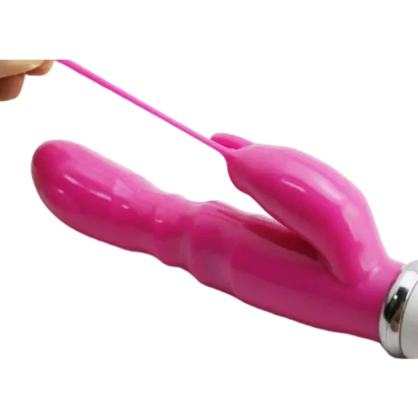 VIBRADOR SILICONE COELHINHO 12  MODOS VIBRAÇÃO USB - Image 6