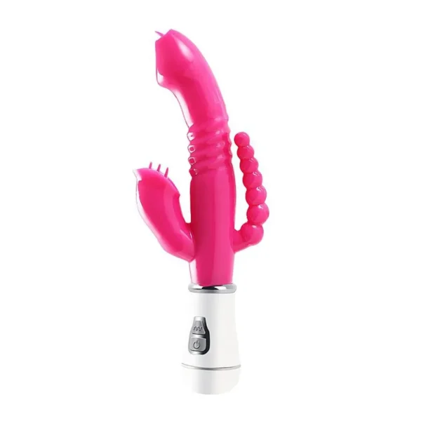 VIBRADOR COM ESTIMULADOR CLITORIANO 12 MODOS DE VIBRAÇÃO À PILHA (NÃO INCLUSA) - Imagem 8