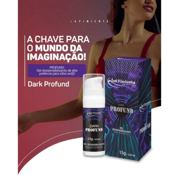 GEL DESSENSIBILIZANTE DE ALTA POTÊNCIA PARA SEXO ANAL SEM DOR LA PIMIENTA DARK PROFUND 15G - Image 5