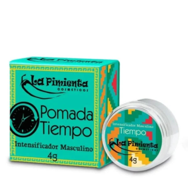 POMADA INTENSIFICADORA MASCULINA PROLONGADORA DE RELAÇÃO LA PIMIENTA TIEMPO 4G