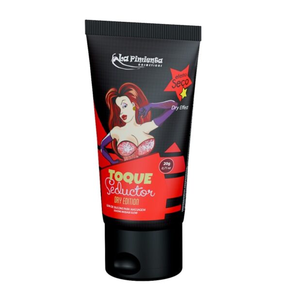 GEL LUBRIFICANTE/LUVA SILICONADA LA PIMIENTA TOQUE SEDUCTOR DRY EDICTION/TOQUE SECO BISNAGA 20G - Image 2