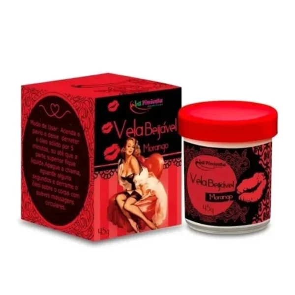 VELA BEIJÁVEL HIDRATANTE LA PIMIENTA 45G 3 AROMAS - Imagem 3