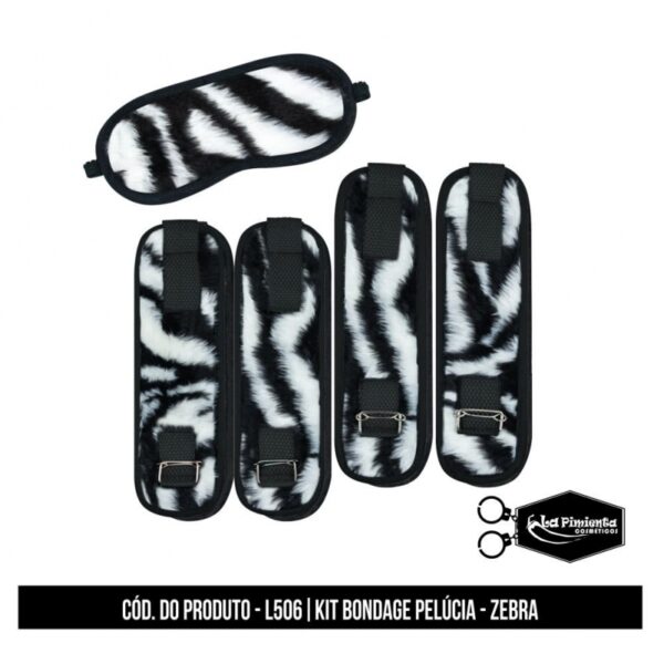 KIT BONDAGE EM PELÚCIA LA PIMIENTA 5 CORES - Imagem 2