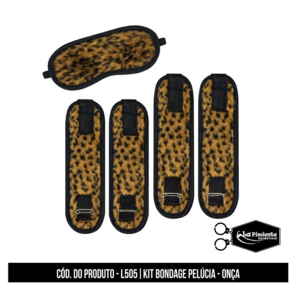 KIT BONDAGE EM PELÚCIA LA PIMIENTA 5 CORES - Imagem 8