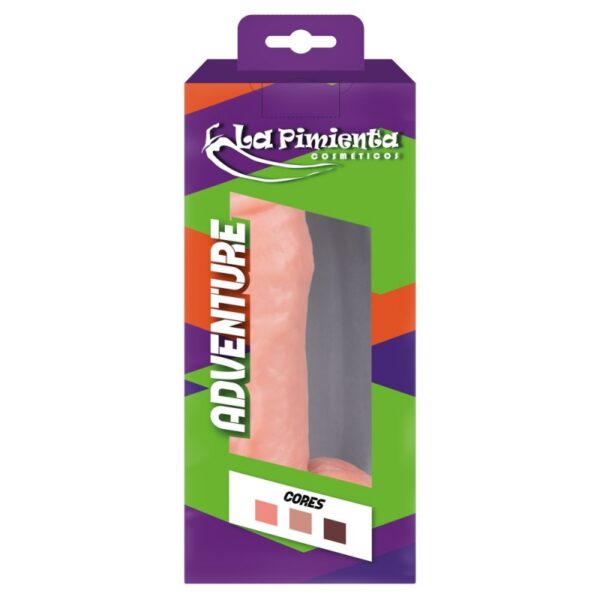 PRÓTESE REALÍSTICA  COM ESCROTO  LA PIMIENTA LINHA ADVENTURE SUPREMO 22CMX5,3CM - Imagem 5