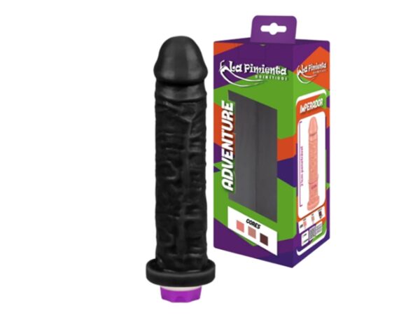 PRÓTESE REALÍSTICA MACIÇA COM VIBRADOR LA PIMIENTA LINHA ADVENTURE IMPERADOR 21CMX4,5CM - Imagem 2