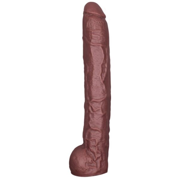 PRÓTESE REALÍSTICA MACIÇA COM ESCROTO LA PIMIENTA LINHA ADVENTURE EVEREST 39CMX6CM