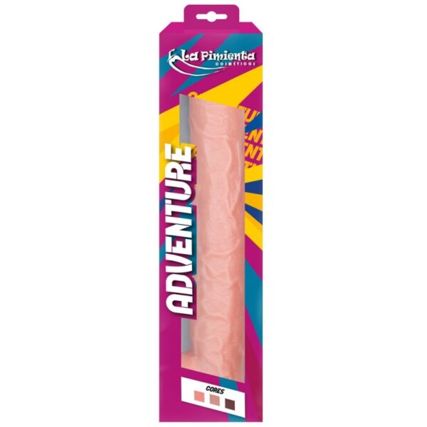 PRÓTESE REALÍSTICA MACIÇA COM ESCROTO LA PIMIENTA LINHA ADVENTURE EVEREST 39CMX6CM - Imagem 8