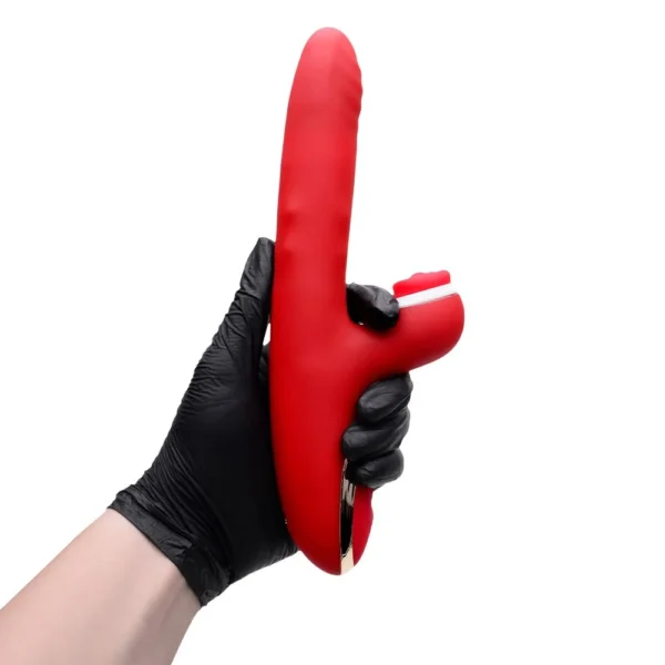 VIBRADOR DE PONTO G E CLITÓRIS BATERIA RECARREGÁVEL USB COM VAI E VEM DE ANEL SI - Image 3