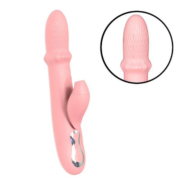 VIBRADOR DE PONTO G E CLITÓRIS COM PULSAÇÃO E VAI E VEM DE ANEL SI RECARREGÁVEL USB 10 MODOS DE VIBRAÇÃO - Image 2