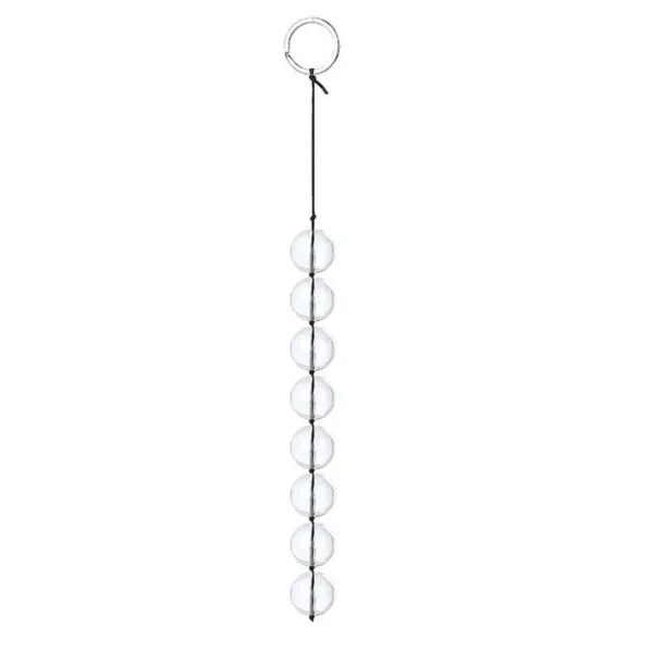 BOLAS POMPOARISMO DE VIDRO TAMANHO 8X2CM EM COLAR DE 22,5CM - SI8766 - Imagem 5