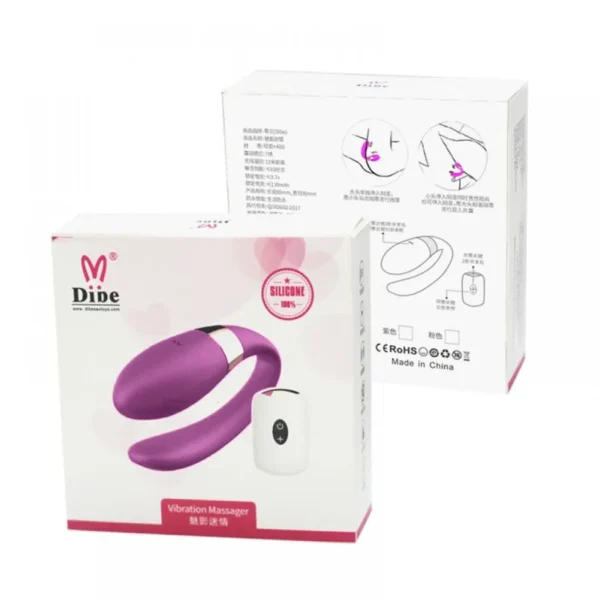 VIBRADOR PARA CASAIS COM CONTROLE REMOTO DIBE SEX MASSAGE CRYPL MISS COLLECTION RECARREGÁVEL USB - Image 6