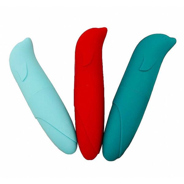 VIBRADOR PONTO G GOLFINHO AVELUDADO SI À PILHA (NÃO INCLUSA) 11 CORES - Image 3