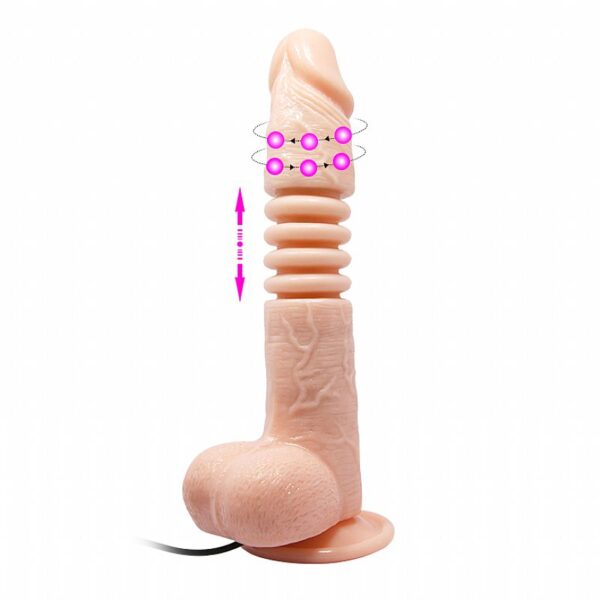 VIBRADOR COM ROTAÇÃO THUNDER UP BAILE SI 24CM X 4,5CM - Imagem 3