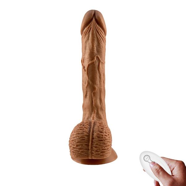 VIBRADOR PRÓTESE PÊNIS REALÍSTICO COM VAI E VEM SI 22CM X 3,5CM 10 MODOS DE VIBRAÇÃO 3 MODOS VAI E VEM RECARREGÁVEL USB - Image 2