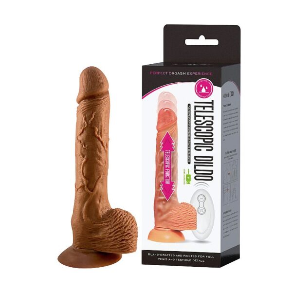 VIBRADOR PRÓTESE PÊNIS REALÍSTICO COM VAI E VEM SI 22CM X 3,5CM 10 MODOS DE VIBRAÇÃO 3 MODOS VAI E VEM RECARREGÁVEL USB - Image 4