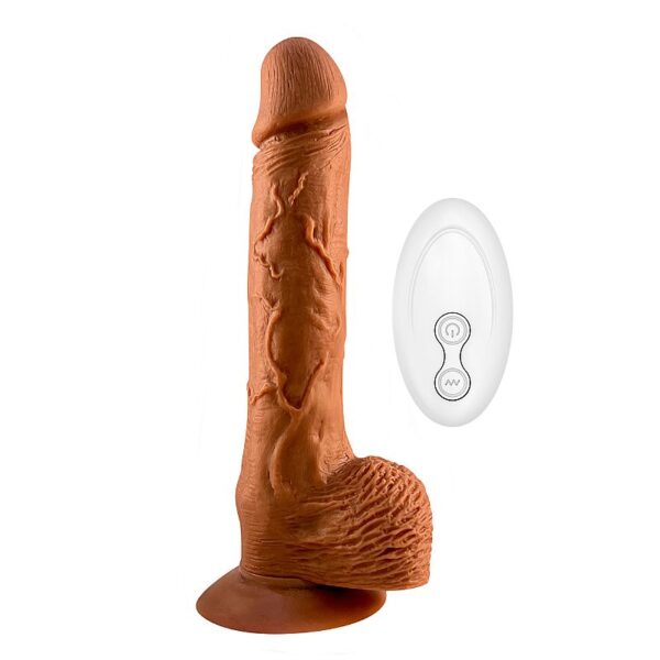 VIBRADOR PRÓTESE PÊNIS REALÍSTICO COM VAI E VEM SI 22CM X 3,5CM 10 MODOS DE VIBRAÇÃO 3 MODOS VAI E VEM RECARREGÁVEL USB - Image 5