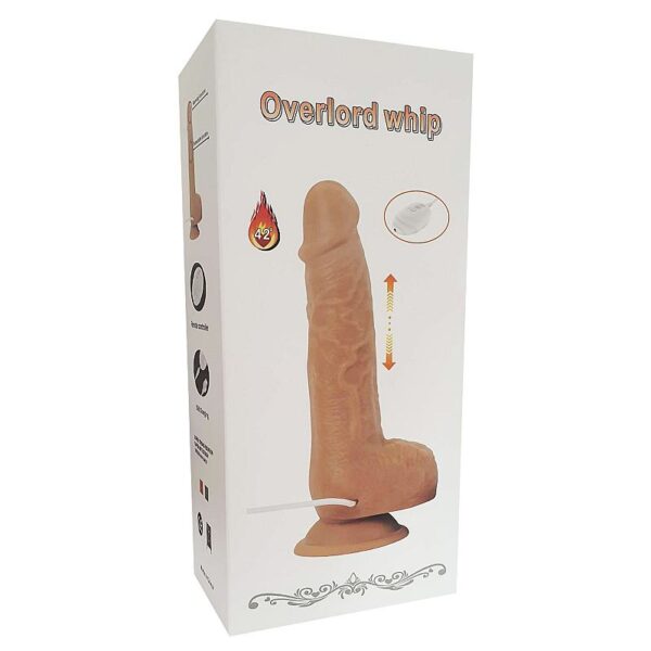 VIBRADOR PRÓTESE PÊNIS REALÍSTICO COM ESCROTO 10 MODOS DE VIBRAÇÃO/ROTAÇÃO/VAI E VEM SI 15,5CM X 4CM RECARREGÁVEL USB - Image 5