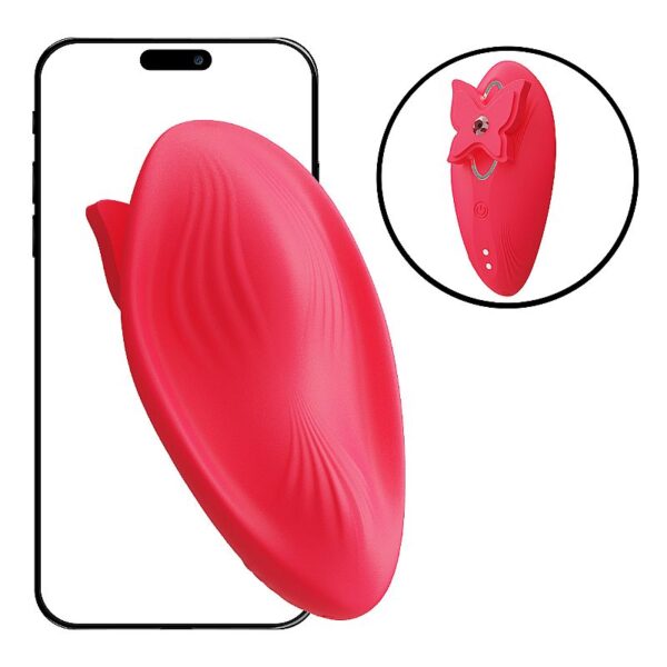 MASTURBADOR VIBRADOR DE CALCINHA SI 10 MODOS DE VIBRAÇÃO E ONDULAÇÃO CONTROLE BLUETOOTH VIA APLICATIVO RECARREGÁVEL USB