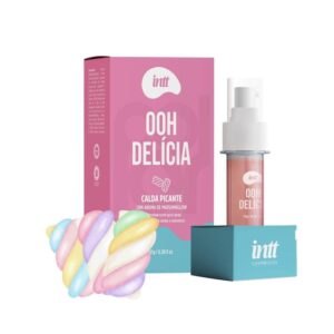 CALDA COMESTÍVEL PICANTE GEL BEIJÁVEL INTT OHH DELÍCIA 11G MARSHMALLOW