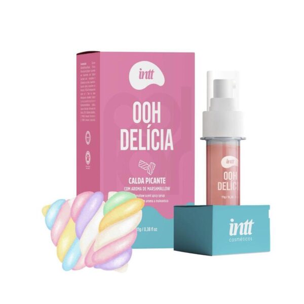 CALDA COMESTÍVEL PICANTE GEL BEIJÁVEL INTT OHH DELÍCIA 11G MARSHMALLOW
