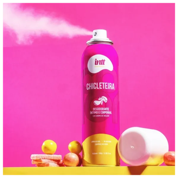 DESODORANTE ÍNTIMO INTT LINHA COLLORS SPRAY 166ML CHICLETEIRA - Imagem 2