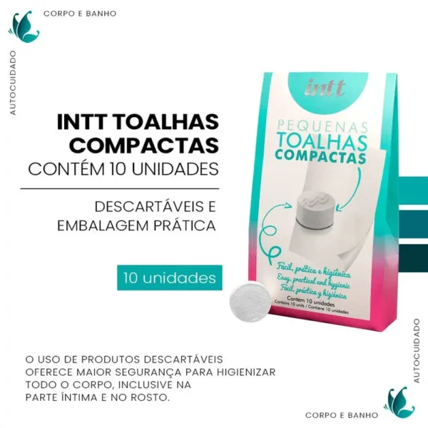 TOALHAS COMPACTAS HIGIÊNICAS INTT 10UN - Imagem 6