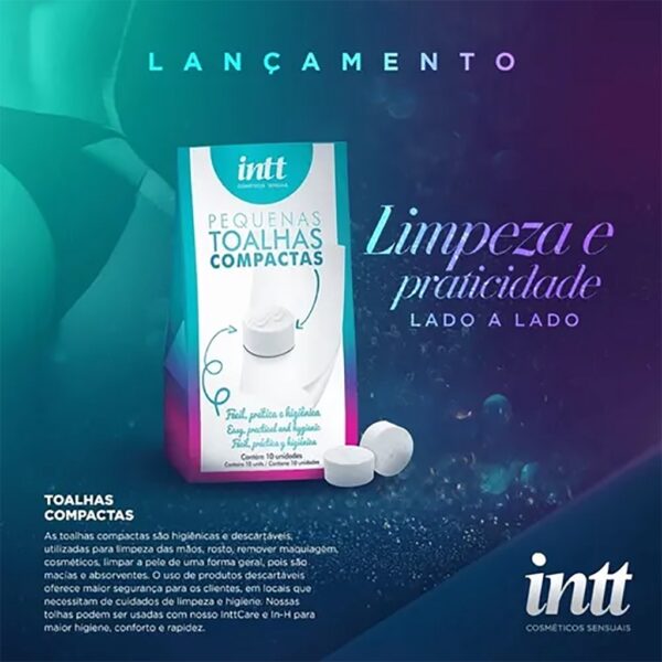 TOALHAS COMPACTAS HIGIÊNICAS INTT 10UN - Imagem 9