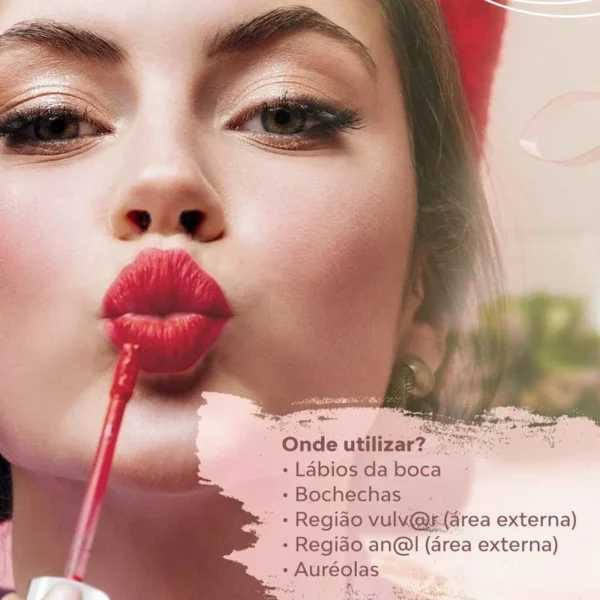 MAQUIAGEM LÍGUIDA MAKEUP LIP TINT INTT SWEET ROSE BY CASTROPIL 3,5ML - Imagem 4