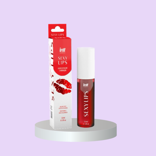 GLOSS LABIAL VOLUME E HIDRATAÇÃO SABORIZADO INTT SEXY LIPS 3,5ML - Imagem 3