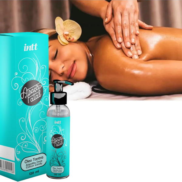 ÓLEO DE MASSAGEM TÂNTRICA INTT ATRAÇÃO FATAL ALGODÃO DOCE 120ML - Imagem 5