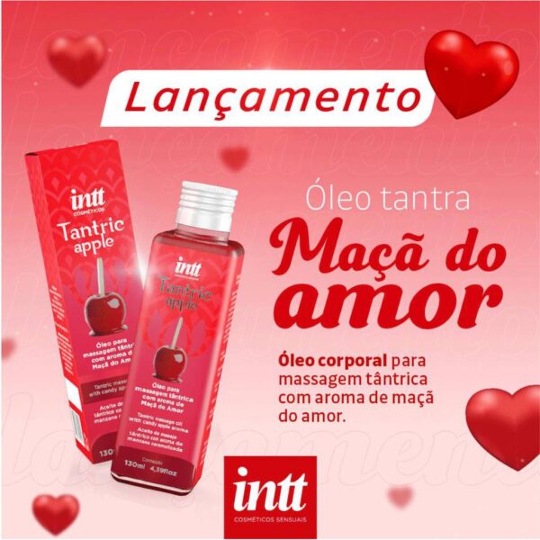 ÓLEO DE MASSAGEM TÂNTRICA INTT TANTRIC APPLE MAÇÃ DO AMOR 130ML - Imagem 5