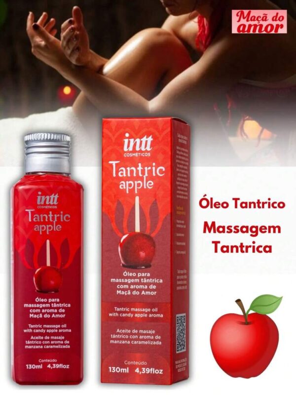 ÓLEO DE MASSAGEM TÂNTRICA INTT TANTRIC APPLE MAÇÃ DO AMOR 130ML - Imagem 6