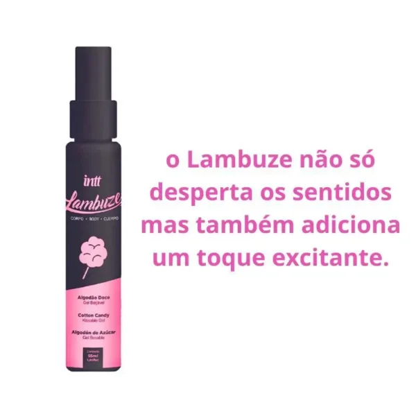 GEL BEIJÁVEL PARA SEXO ORAL  MASSAGEM LUBRIFICAÇÃO INTT LAMBUZE SPRAY 55ML 5 SABORES - Imagem 5