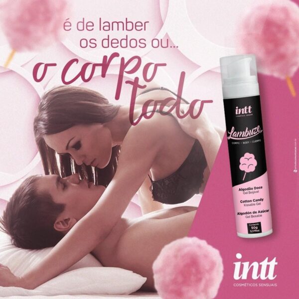 GEL BEIJÁVEL PARA SEXO ORAL  MASSAGEM LUBRIFICAÇÃO INTT LAMBUZE SPRAY 55ML 5 SABORES - Imagem 6