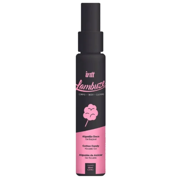GEL BEIJÁVEL PARA SEXO ORAL  MASSAGEM LUBRIFICAÇÃO INTT LAMBUZE SPRAY 55ML 5 SABORES - Imagem 10