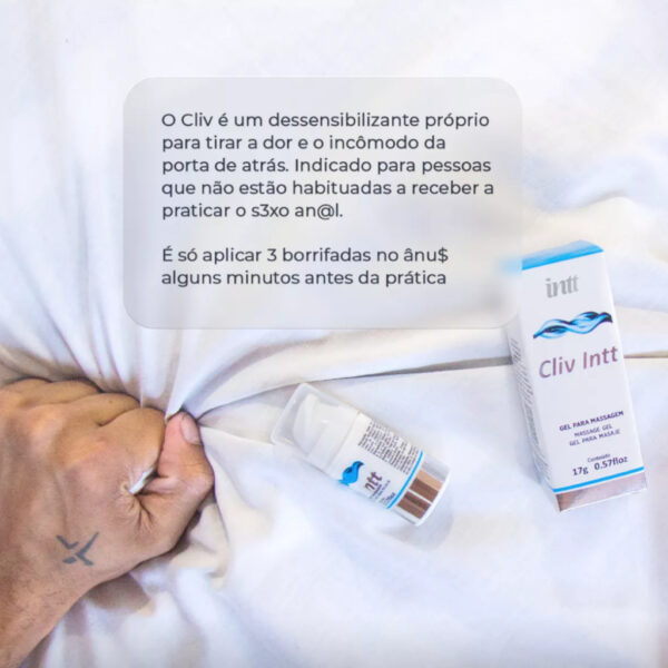 DESSENSIBILIZANTE PARA SEXO ANAL INTT CLIV INTT SOFT SPRAY 17G - Imagem 4