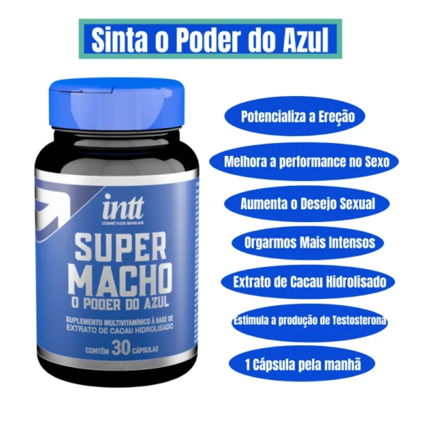 SUPLEMENTO MULTIVITAMÍNICO INTT SUPER MACHO 30 CÁPSULAS - Imagem 5