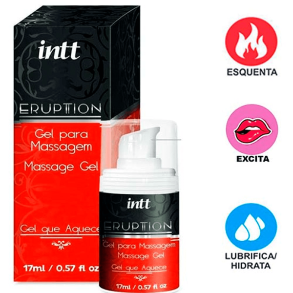 GEL EXCITANTE FEMININO TÉRMICO VIBRADOR INTT ERUPTION SPRAY 17ML - Imagem 4