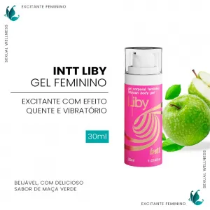 GEL EXCITANTE FEMININO TÉRMICO VIBRADOR INTT LIBY  SPRAY 30ML