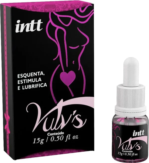 GEL EXCITANTE FEMININO TÉRMICO VIBRADOR INTT FEROMÔNIO VULV'S 15G GOTAS - Imagem 3