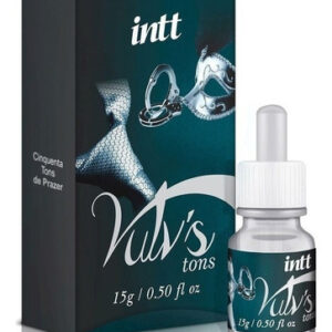 GEL EXCITANTE FEMININO TÉRMICO VIBRADOR INTT FEROMÔNIO VULV'S ICE 15G GOTAS