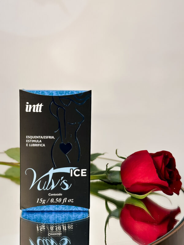 GEL EXCITANTE FEMININO TÉRMICO VIBRADOR INTT FEROMÔNIO VULV'S ICE 15G GOTAS - Imagem 2