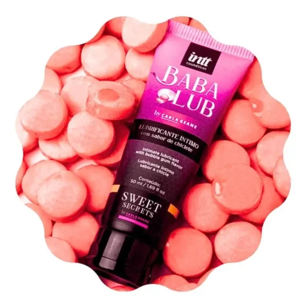 GEL LUBRIFICANTE ÍNTIMO SABOR CHICLETE INT BABALUB 50ML - Imagem 3