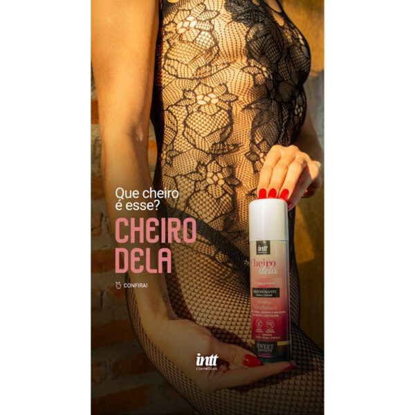 DESODORANTE AFRODISÍACO ÍNTIMO E CORPORAL FEMININO INTT CHEIRO DELA 166ML - Imagem 11