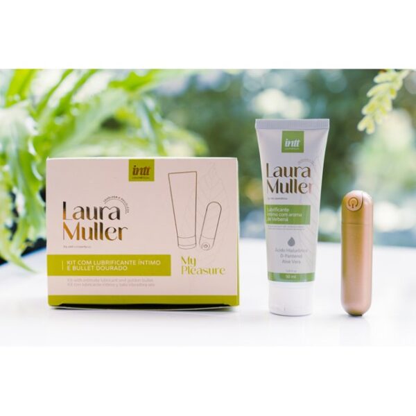 KIT INTT MY PLESURE BY LAURA MULLER GEL LUBRIFICANTE ÍNTIMO VERBENA + BULLET 10 VELOCIDADES - Imagem 3