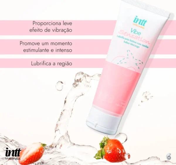 LUBRIFICANTE ÍNTIMO COM EFEITO DE VIBRAÇÃO LEVE INTT VIBE SENSATION 50ML - Imagem 3