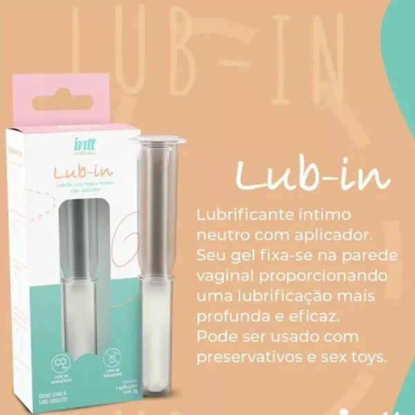 LUBRIFICANTE ÍNTIMO FEMININO À BASE D'ÁGUA INODORO INCOLOR COM APLICADOR INTERNO GEL 5G - Imagem 4